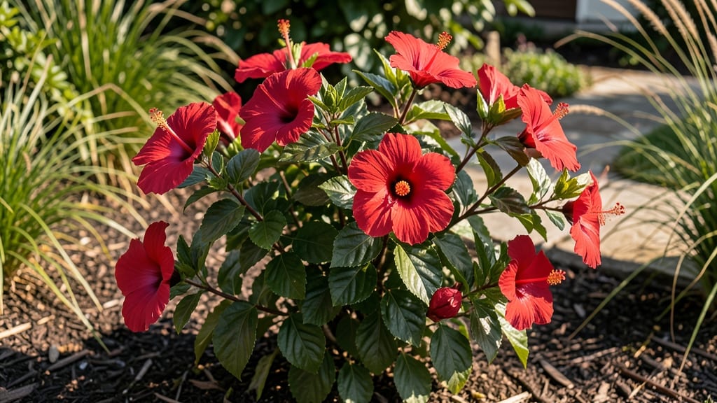 Hibiscus Bush Red: Year-Round Blooms With Bold Crimson Color