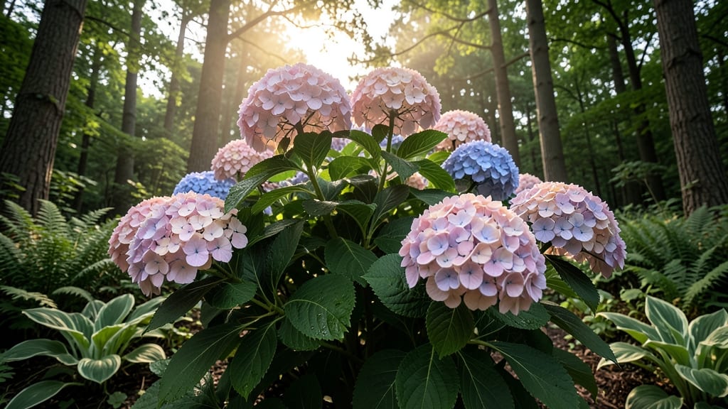 Hydrangea macrophylla for Shade-Loving Color