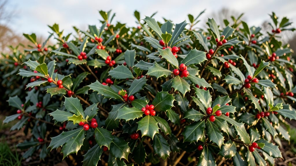 American Holly for Year-Round Colorful Screening