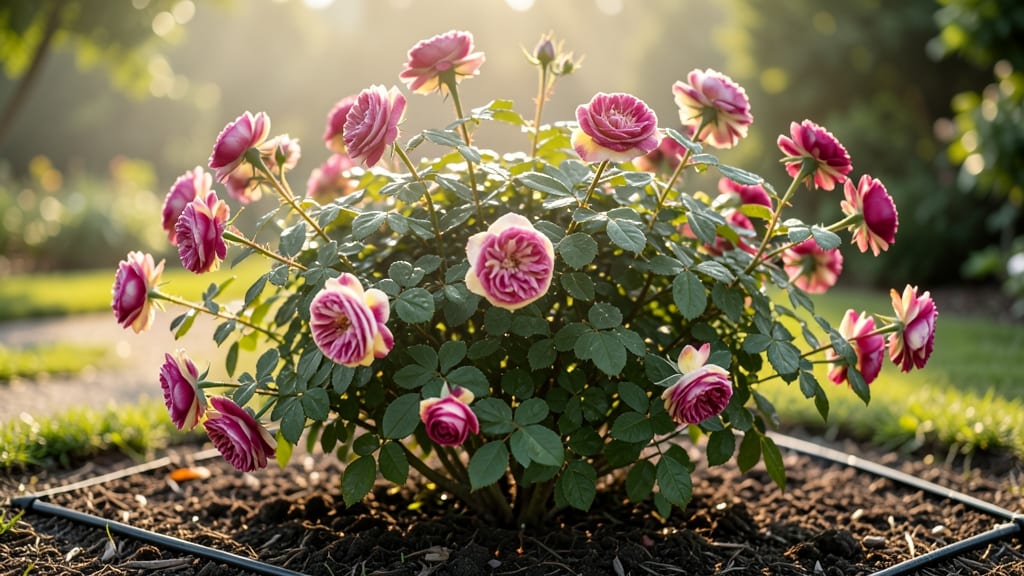 Multi-Color Rose Bush: Layered Pruning for Vibrant, Continuous Blooms