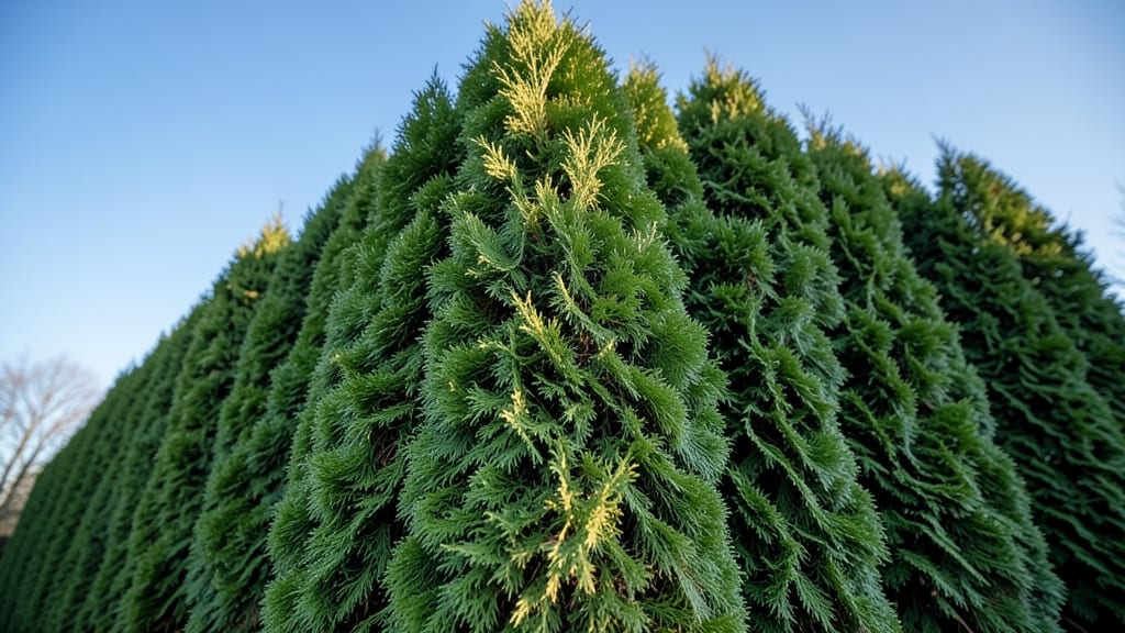 Emerald Green Arborvitae for Dense Year-Round Privacy