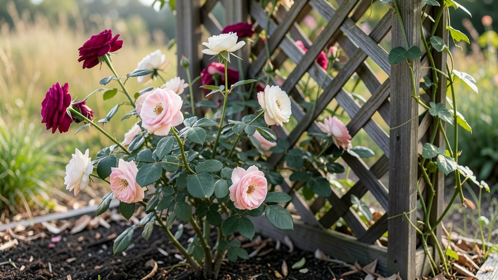 Rose Bush Lattice: Living Green Wall That Thrives Year-Round