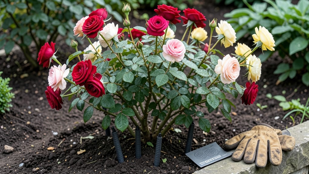 Rose Bush Fertilizer Spikes: Slow-Release Nutrition for Lush Blooms All Season