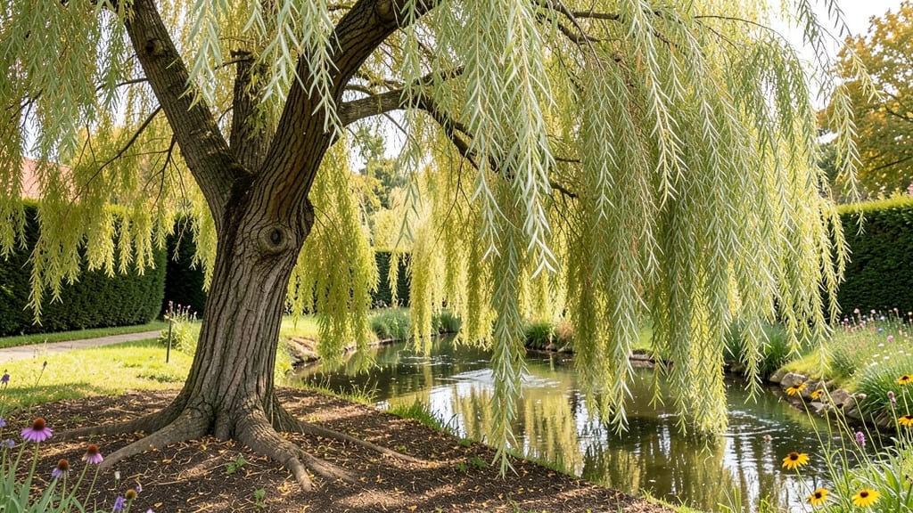 Willow Trees Natural Privacy Curtain