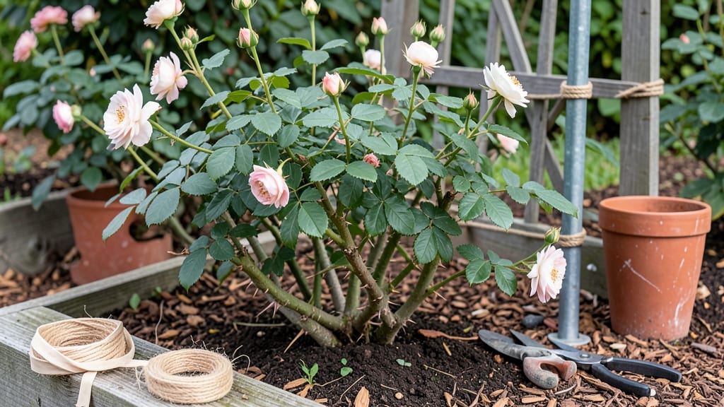 How to Tie Up a Rose Bush: Structural Support for Stronger Blooms