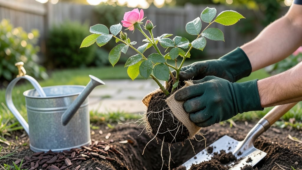 Rose Bush Root Ball: Transplanting Success in 5 Simple Steps