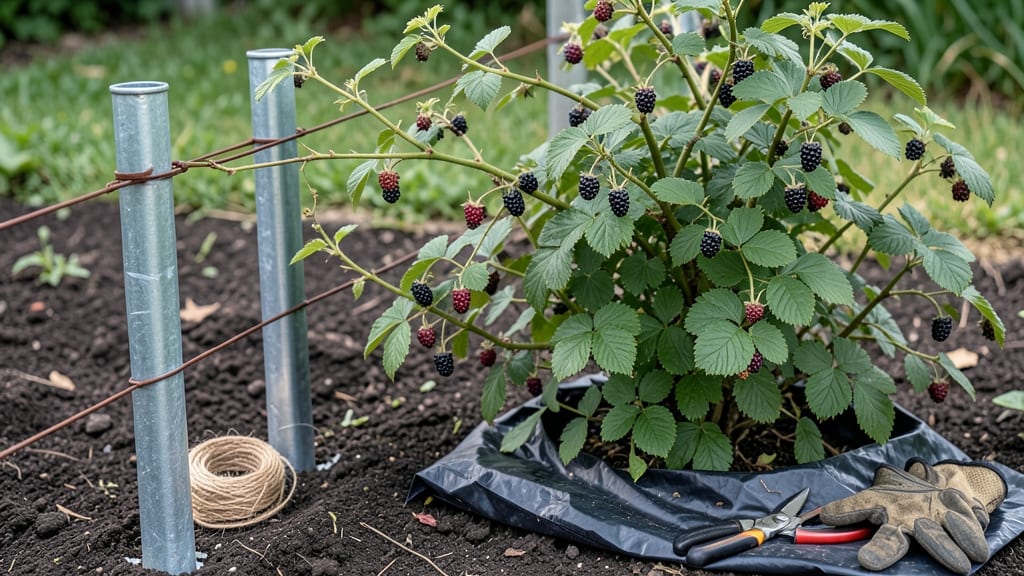 How to Support Blackberry Bushes: Sturdy Trellis Secrets for Heavy Canes