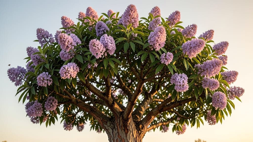 Crapemyrtle with Lavender Flowers