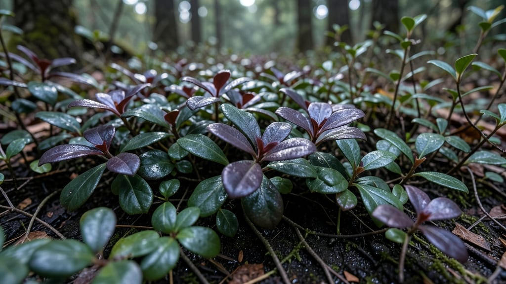 Inkberry Holly with Dark Purple Leaves