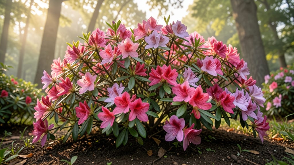 Azalea with Seasonal Flowering Varieties