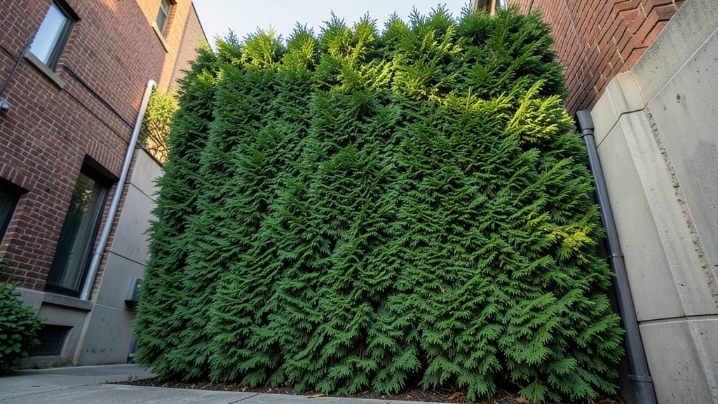 Emerald Green Arborvitae Privacy Screen