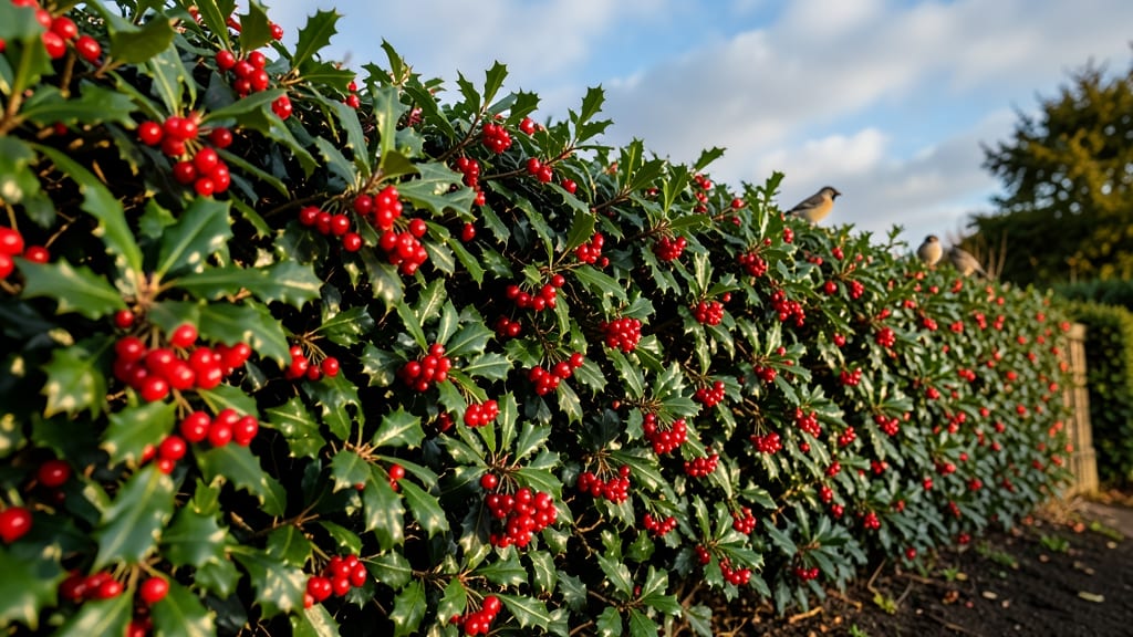 Holly Bushes for Evergreen Color and Wildlife