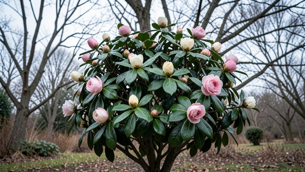 Camellia Shrubs for Winter Blooms
