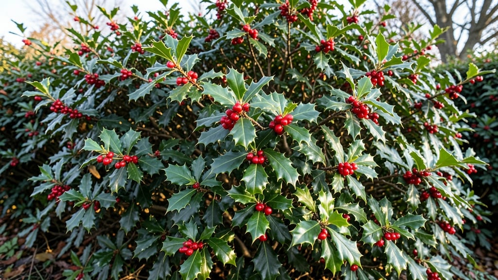 Holly Bush for Year-Round Colorful Foliage