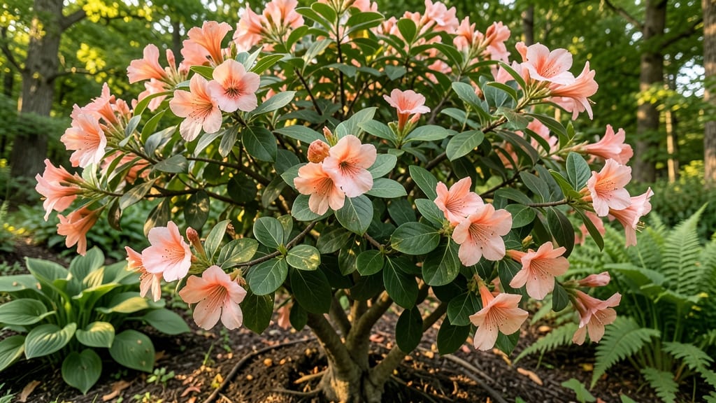 Weigela with Trumpet-Shaped Summer Flowers