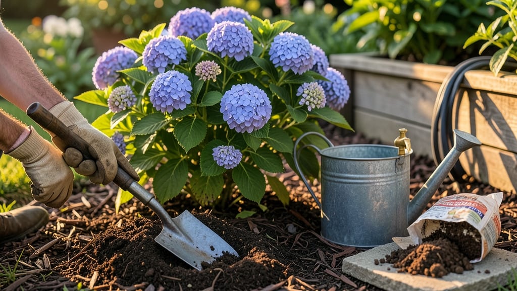 Replanting Hydrangea Bush: Revitalize Blooms With Precision Timing & Technique