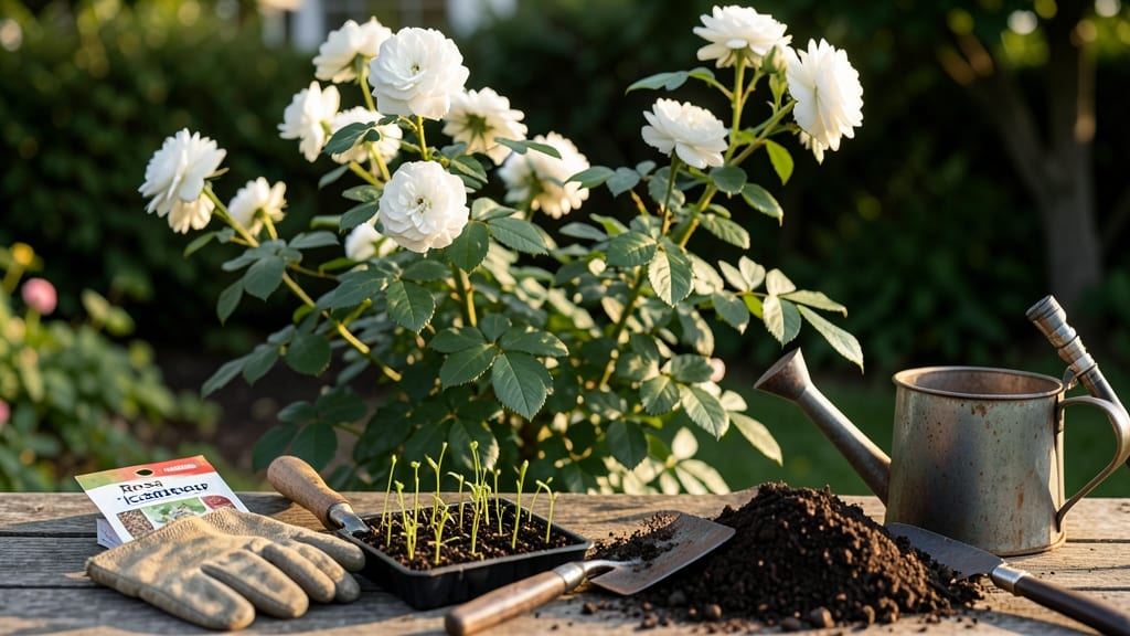White Rose Bush Seeds: Fragrant Blooms From First Planting