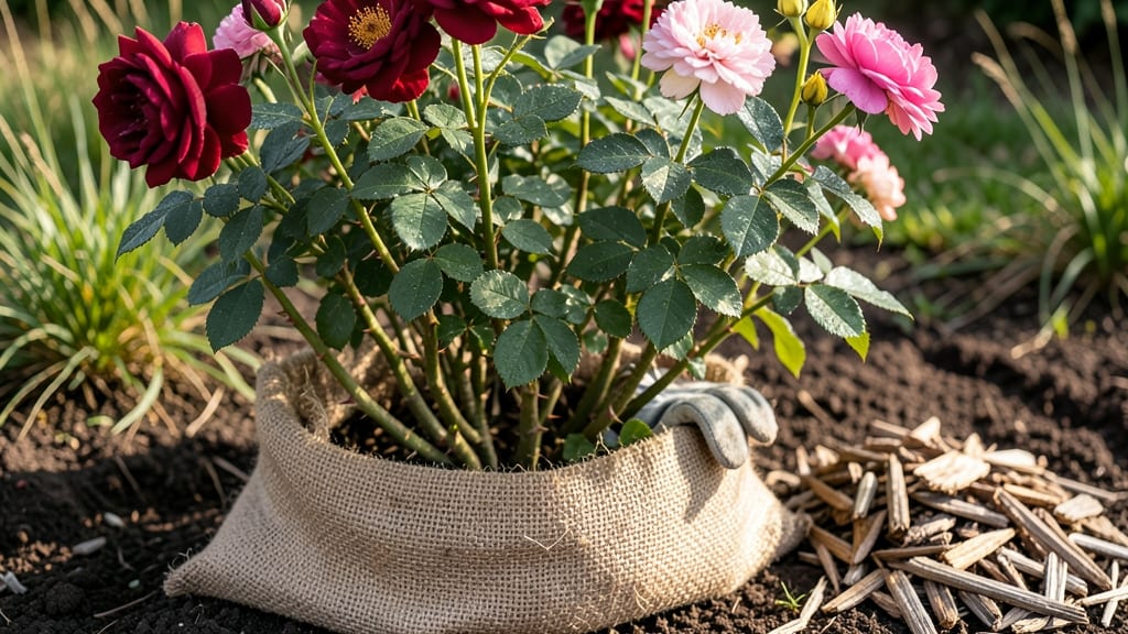 Burlap for Rose Bushes: Rustic Mulch That Boosts Growth and Fragrance
