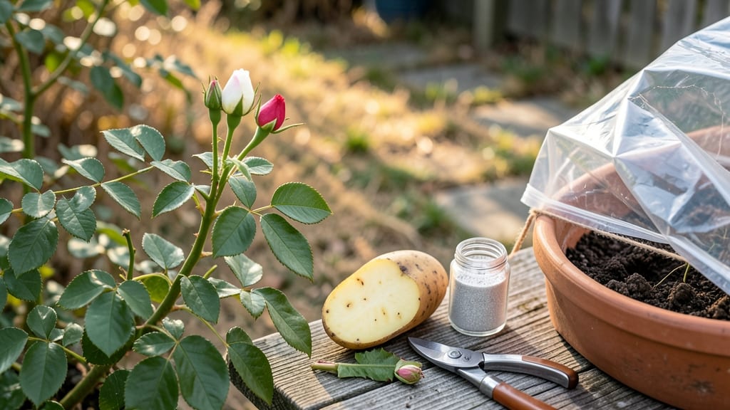 How to Root a Rose Bush in a Potato: Nature's Hack for Faster Growth