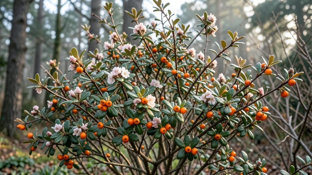 Cotoneaster with Orange Fall Berries