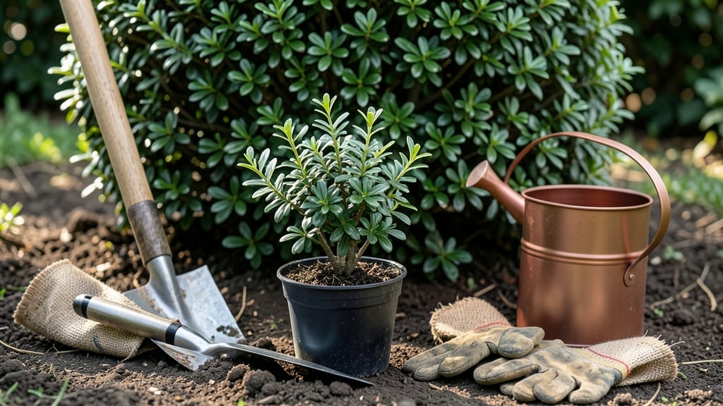Planting Evergreen Bushes: Layered Soil Secrets for Root Stability