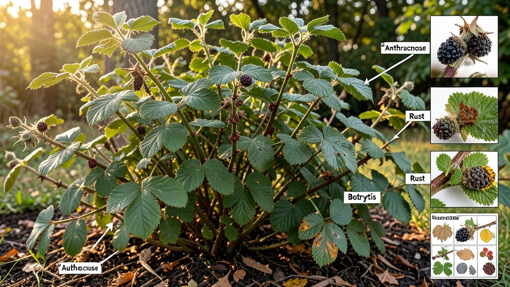 Blackberry Bush Diseases with Pictures: Visual ID and Organic Solutions