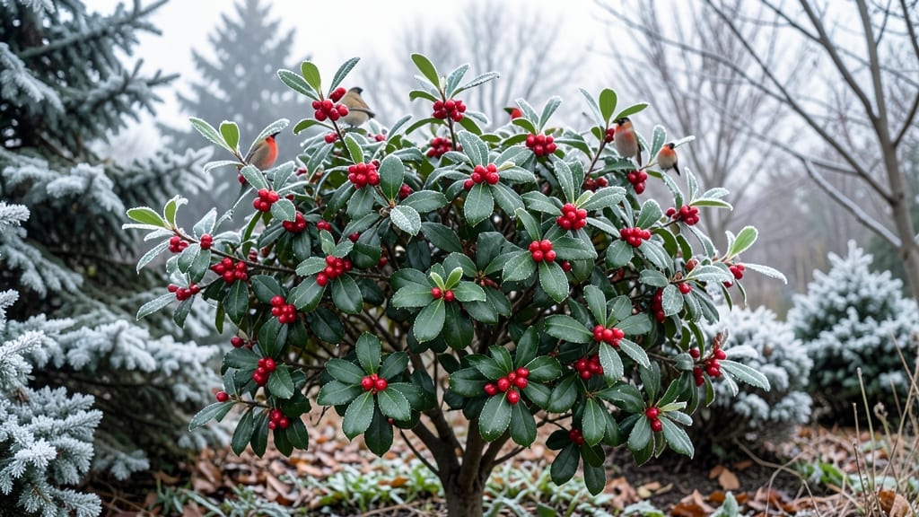 Wintergreen Holly Berry Shrub