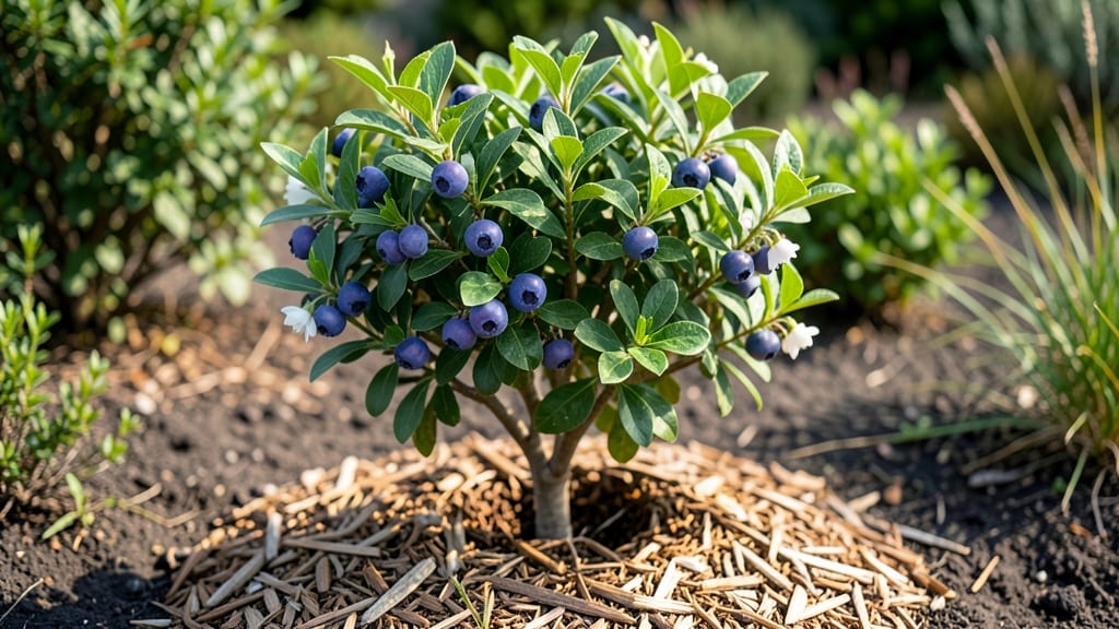 Blueberry Bush Mulch: Year-Round Soil Moisture and Root Protection