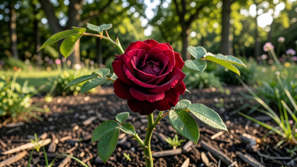 Black Rose Bush Plant: Fragrant Bloom Revival Through Seasonal Trimming