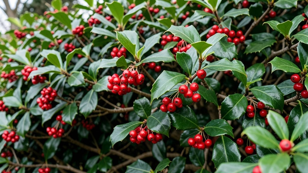 Wintercreeper Holly Bush